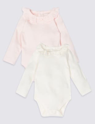 Lot de 2&nbsp;bodys 100&nbsp;% coton