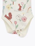 3 Piece Pure Cotton Nature Print Outfit (7lbs-12 Mths)