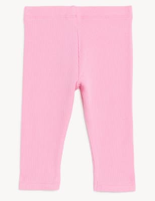 

Girls M&S Collection Cotton Rich Leggings (0-3 Yrs) - Pink, Pink