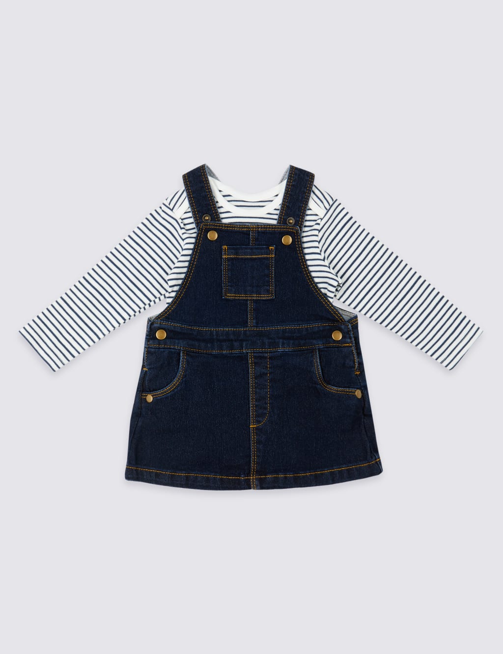 2 Piece Bodysuit & Pinafore Outfit (0-3 Yrs) image 1