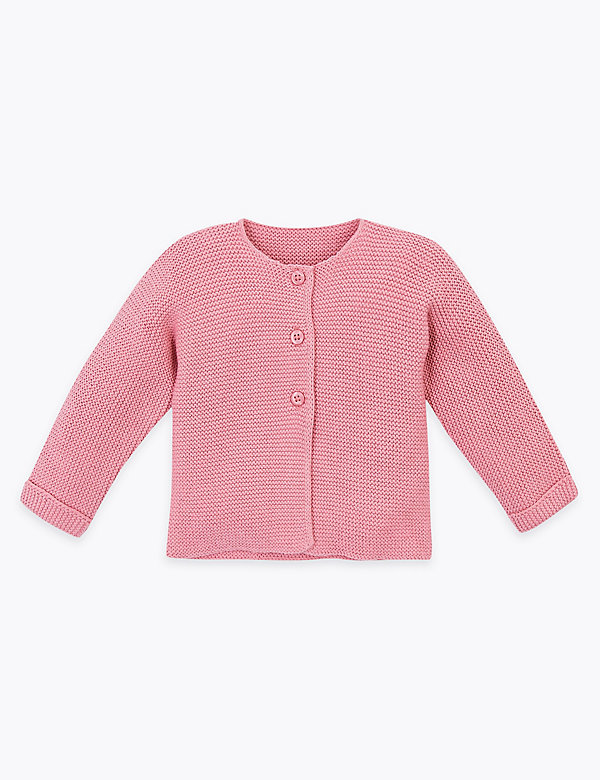 Pure Cotton Cardigan (0-12 Mths) - AT