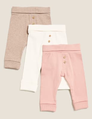 

Girls M&S Collection 3pk Cotton Rich Leggings (0-3 Yrs) - White Mix, White Mix