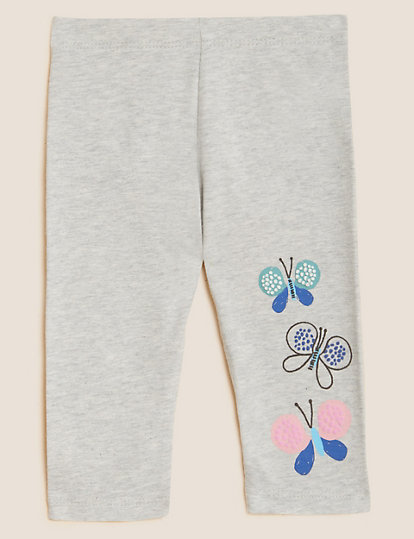 Cotton Rich Butterfly Stack Leggings