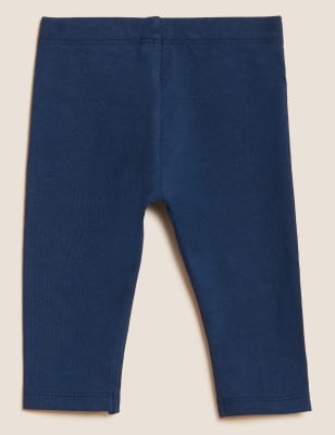 

M&S Collection Leggings mit hohem Baumwollanteil und Häschenmotiv (0-3 Jahre) - Navy, Navy