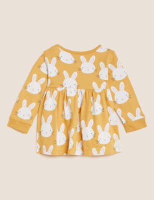 

Girls M&S Collection Pure Cotton Bunny Print Peplum Top (0 - 3 Yrs) - Yellow, Yellow