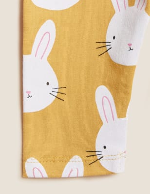 Girls bunny leggings, rabbits print leggings, kids sportwear, unisex  kidswear, bunny print