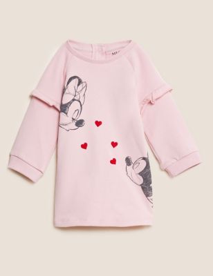 Katoenrijke Mickey™ and Minnie™-jurk (0-3 jaar) - NL