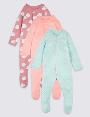 Lot de 3&nbsp;dors-bien en coton biologique &agrave; motif h&eacute;risson