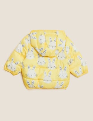 

M&S Collection Chaqueta con capucha y estampado de conejitos (0-3 años) - Yellow, Yellow