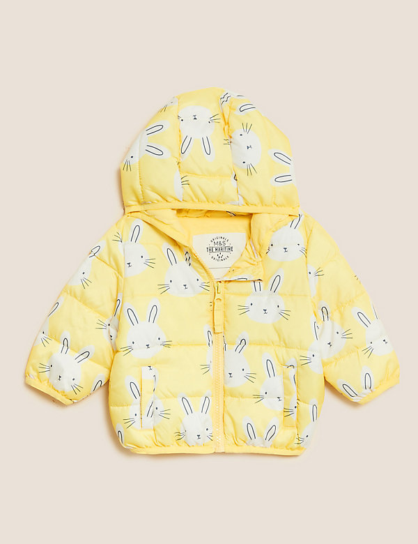 Bunny Print Hooded Jacket (0-3 Yrs) - SI