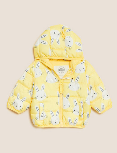 Bunny Print Hooded Jacket