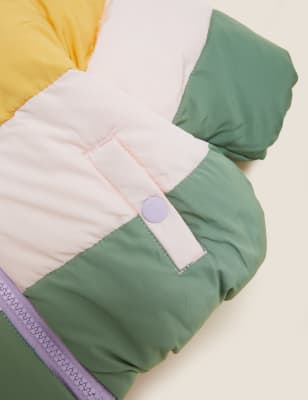 

M&S Collection Wattierte Jacke in Blockfarben (0-3 J.) - Multi, Multi