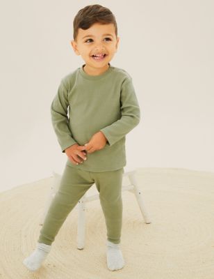 

Girls M&S Collection Cotton Rich T-Shirt (0-3 Yrs) - Olive, Olive