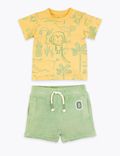 2 Piece Cotton Animal Outfit (0-3 Yrs)