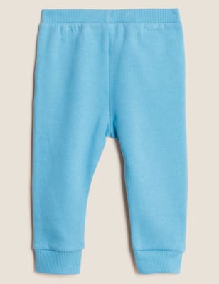 

M&S Collection Pantalón deportivo de algodón (0-3 años) - Blue, Blue