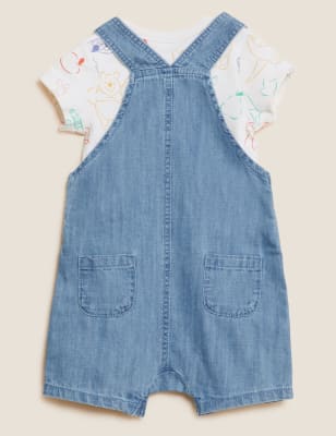 

M&S Collection 2-teiliges Outfit aus reiner Baumwolle mit Winnie the Pooh™-Motiv (0-3 J.) - Denim, Denim