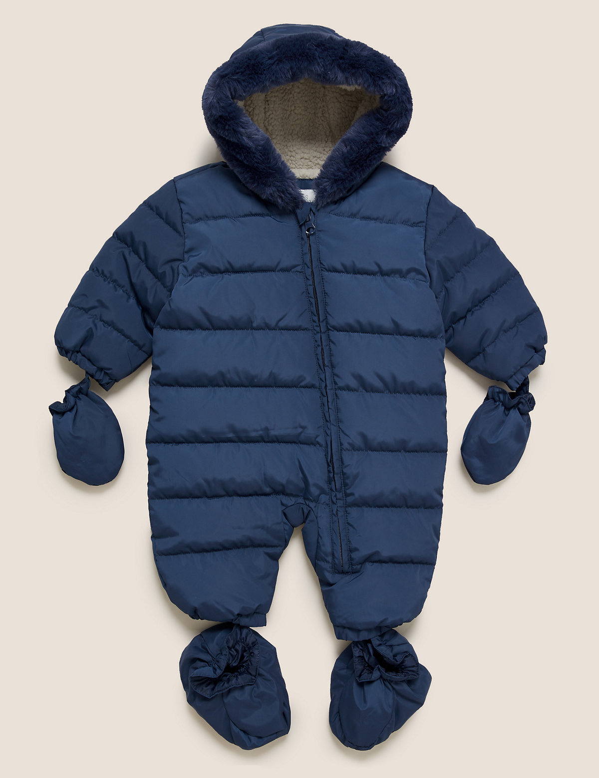 Padded Hooded Snowsuit (0-3 Yrs)