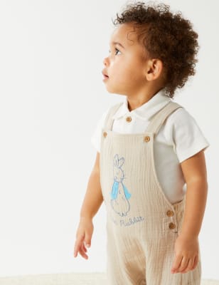 

Boys M&S Collection 2pc Pure Cotton Peter Rabbit™ Outfit (0-3 Yrs) - Stone, Stone