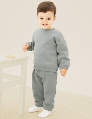 

Boys M&S Collection 2pk Cotton Rich Sweater Outfit (0-3 Yrs) - Soft Green, Soft Green