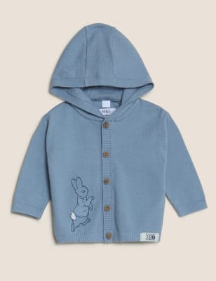 

Boys M&S Collection Cotton Rich Peter Rabbit™ Cardigan (0 3 Yrs) - Blue Mix, Blue Mix