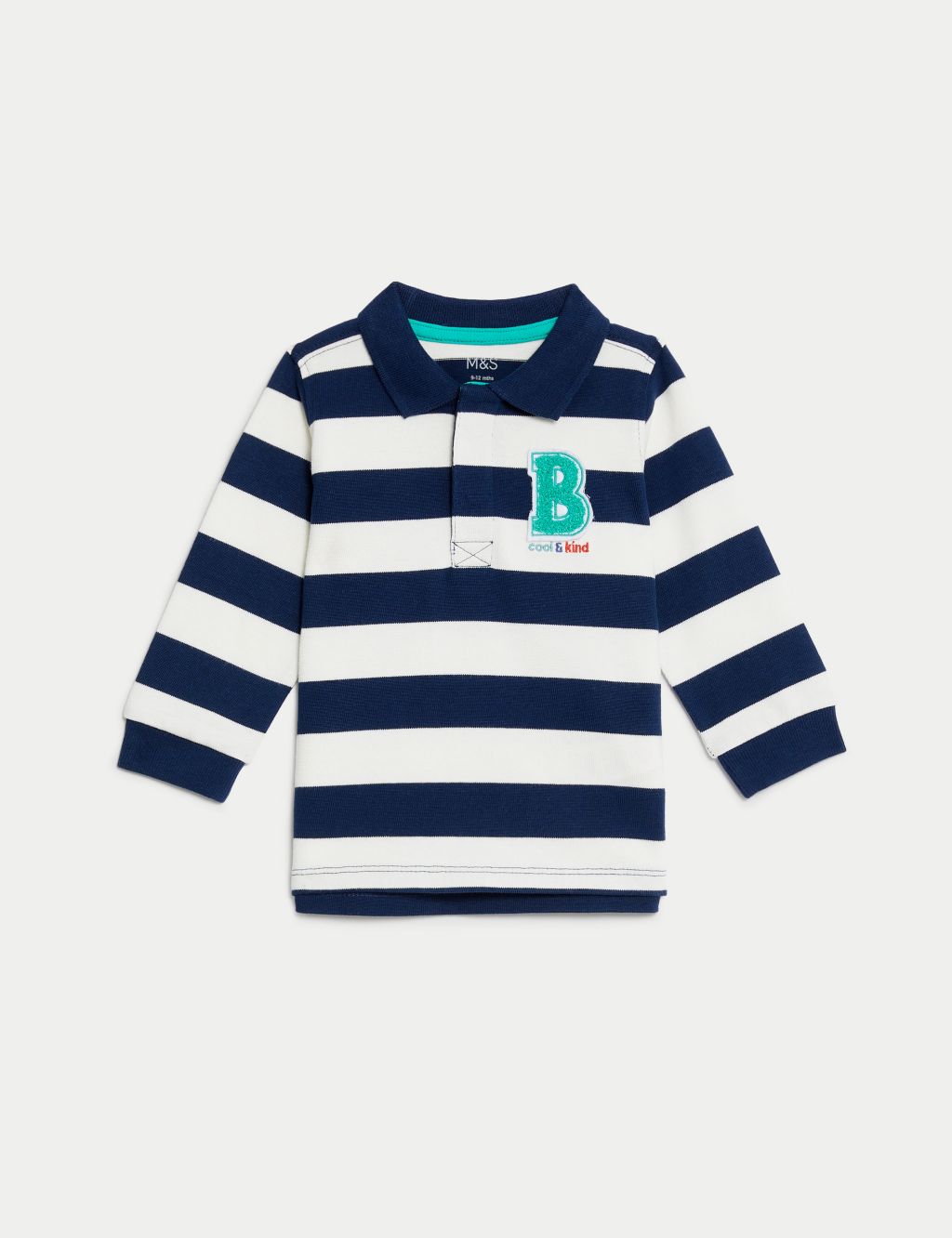 Pure Cotton Striped Top (0-3 Yrs) image 1