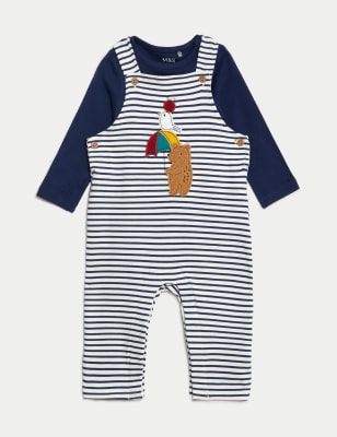 

Boys M&S Collection 2pc Cotton Rich Striped Outfit (0-3 Yrs) - Multi, Multi