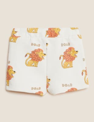 

Boys M&S Collection Cotton Rich Lion Print Shorts (0-3 Yrs) - Cream Mix, Cream Mix