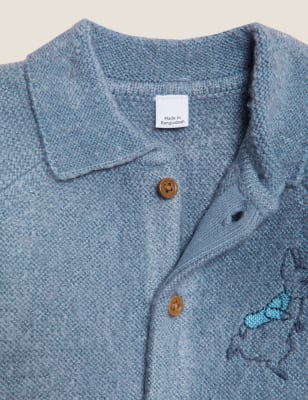 

M&S Collection Strickjacke mit Peter Rabbit™-Motiv (0-3 J.) - Blue Mix, Blue Mix