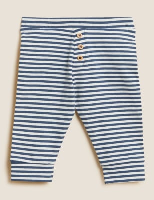 

M&S Collection 3er-Pack Leggings mit hohem Baumwollanteil und Waldmuster (0-3 J.) - Multi, Multi
