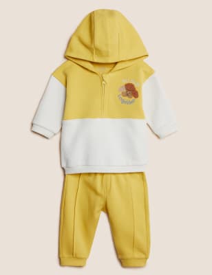 

Boys M&S Collection 2pc Cotton Rich Colour Block Outfit (0-3 Yrs) - Yellow, Yellow