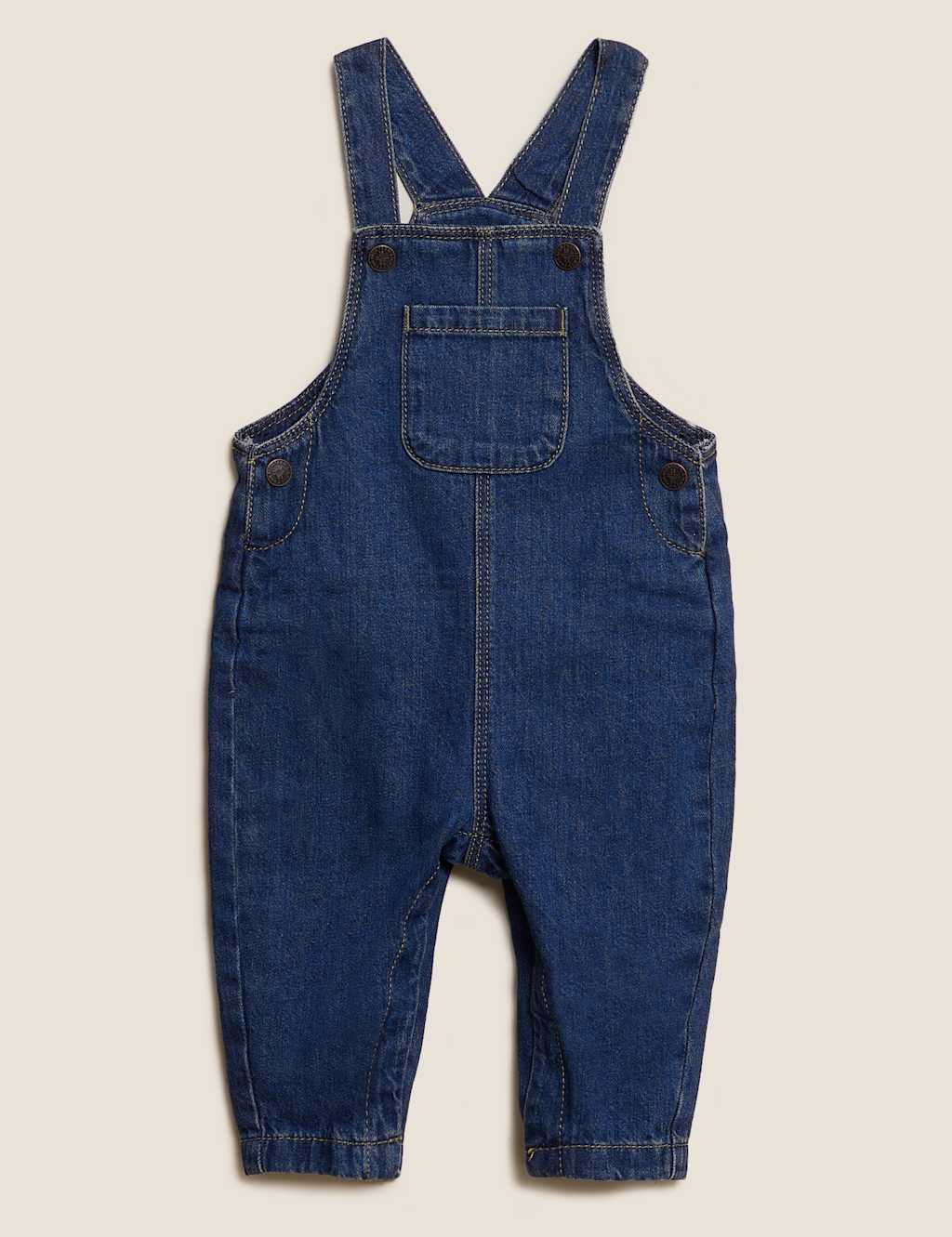 2pc Pure Cotton Dungaree Outfit (0-3 Yrs) image 3