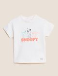 Zuiver katoenen T-shirt met Snoopy™-motief (0-3 jaar)