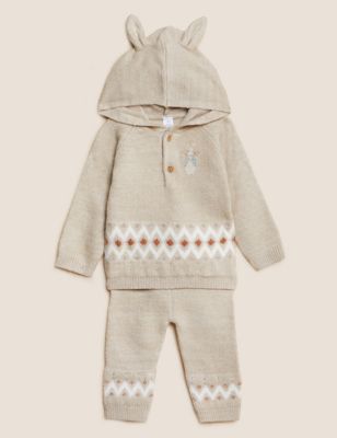2pc Peter Rabbit™ Knitted Outfit (0 - 3 Yrs) - FI