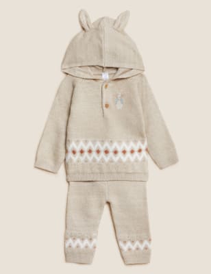 

Boys M&S Collection 2pc Peter Rabbit™ Knitted Outfit (0 - 3 Yrs) - Stone Mix, Stone Mix