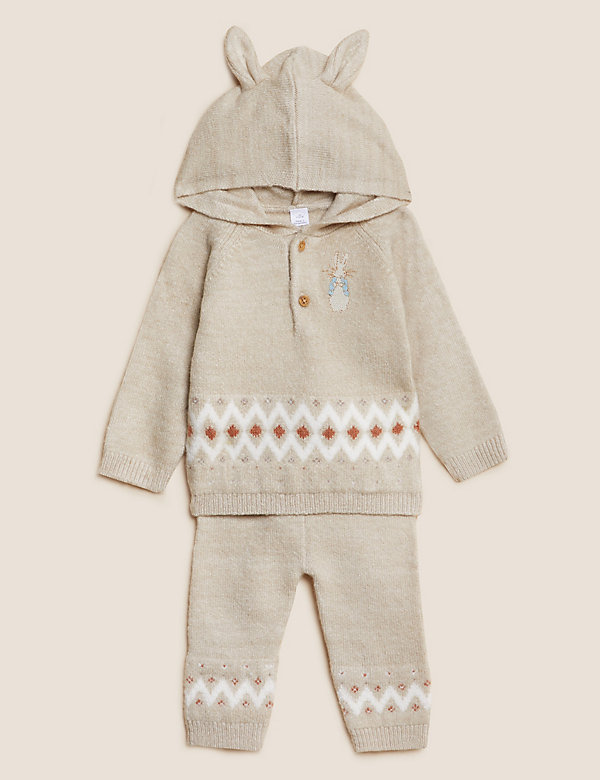 2pc Peter Rabbit™ Knitted Outfit (0 - 3 Yrs) - TN