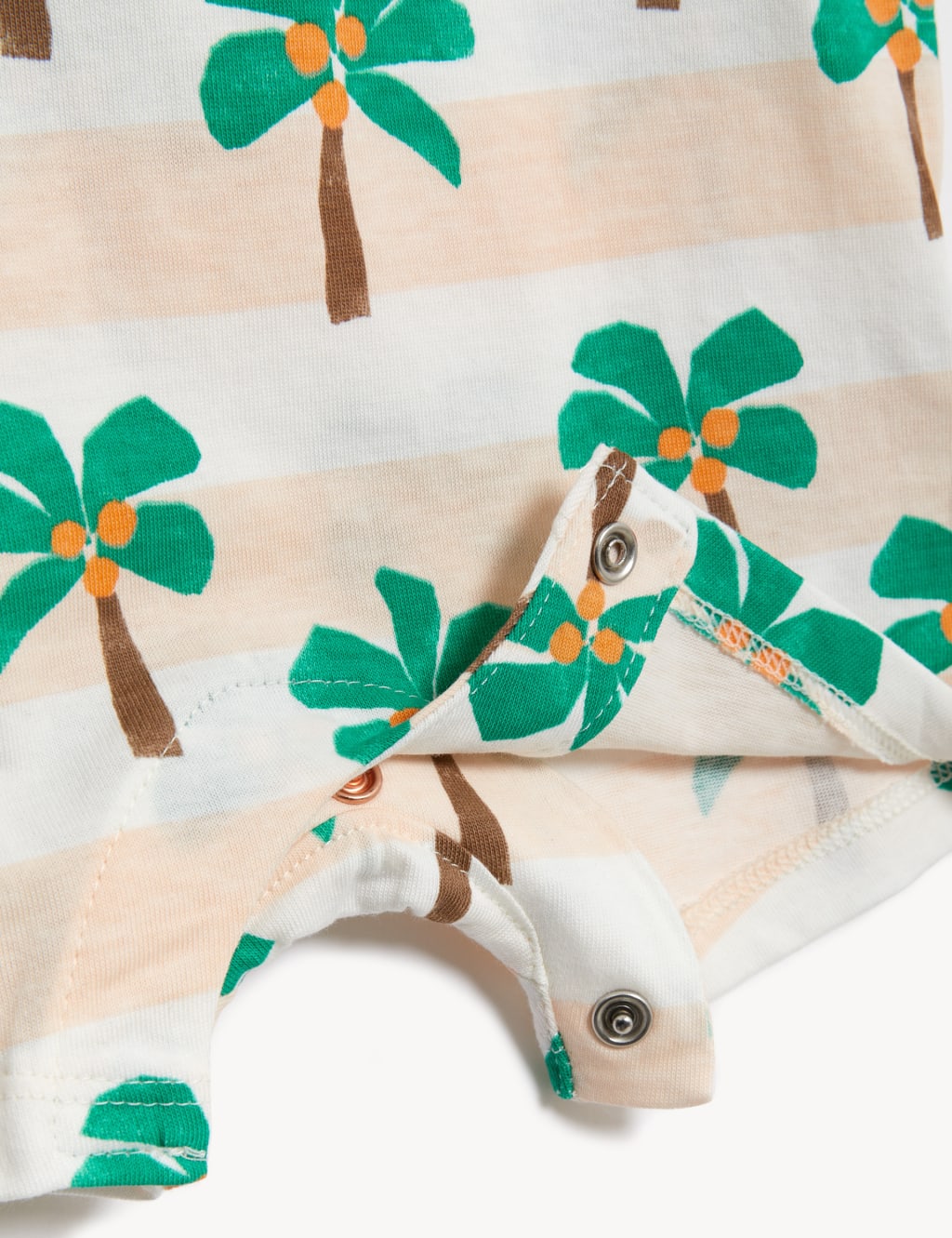 Pure Cotton Palm Print Bibshort (0-3 Yrs) image 3