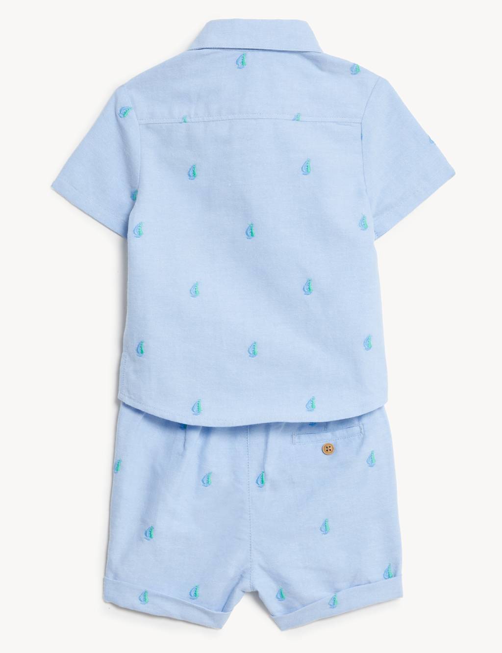 2pc Pure Cotton Boat Outfit (0-3 Yrs) image 2
