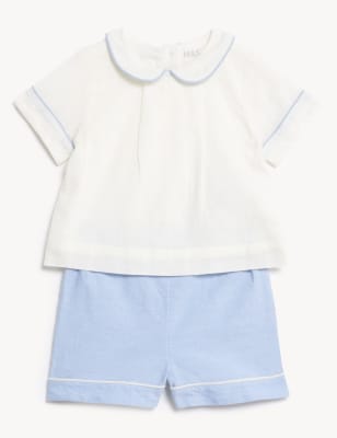 

Boys M&S Collection 2pc Cotton Rich Outfit (0-3 Yrs) - Ivory Mix, Ivory Mix