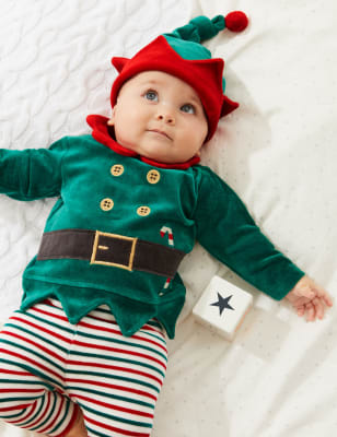 Baby elf clearance outfits for christmas