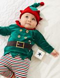 3pc Cotton Rich Christmas Elf Outfit