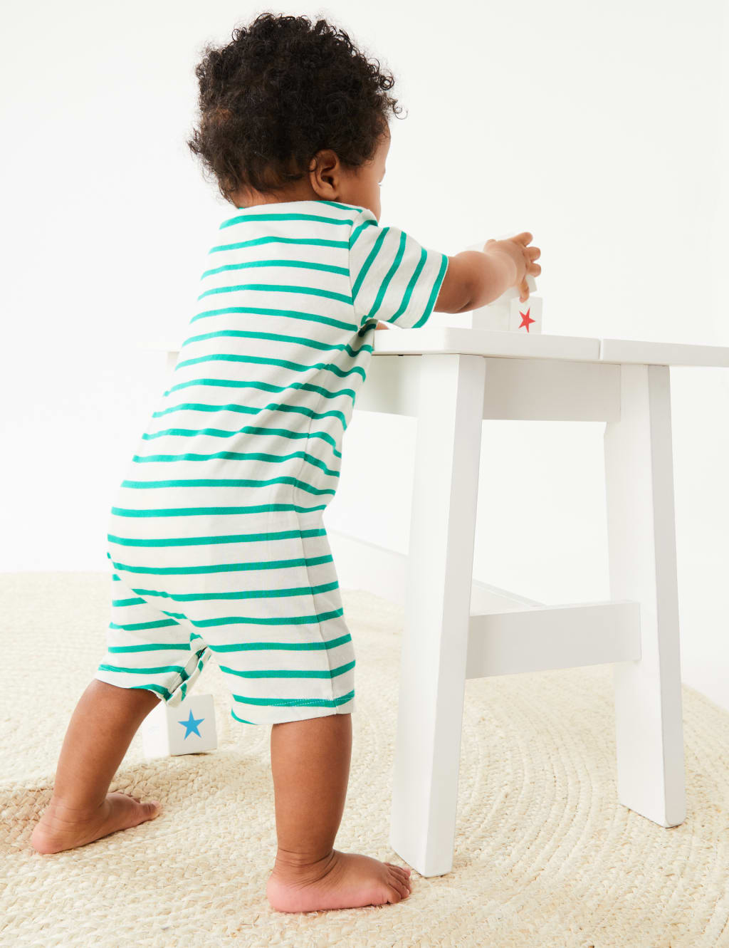 Pure Cotton Striped Romper (0-3 Yrs) image 6