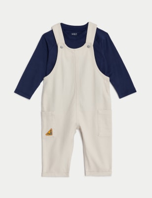 2-teiliges Outfit aus reiner Baumwolle (0–3 Jahre) - AT