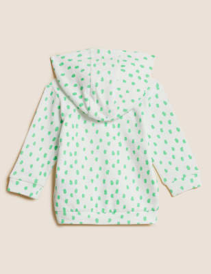 

Boys M&S Collection Pure Cotton Spotted Hoodie (0-3 Yrs) - Ivory Mix, Ivory Mix