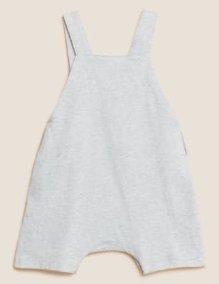 

Boys M&S Collection Pure Cotton Dinosaur Dungarees (0-3 Yrs) - Mid Grey Marl, Mid Grey Marl