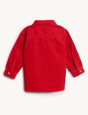 

Boys M&S Collection 2pc Pure Cotton Cord Shirt & T-Shirt Set (0-3 Yrs) - Red Mix, Red Mix