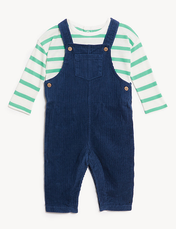 2pc Pure Cotton Striped Outfit (0-3 Yrs) - CZ