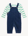 2pc Pure Cotton Striped Outfit (0-3 Yrs)