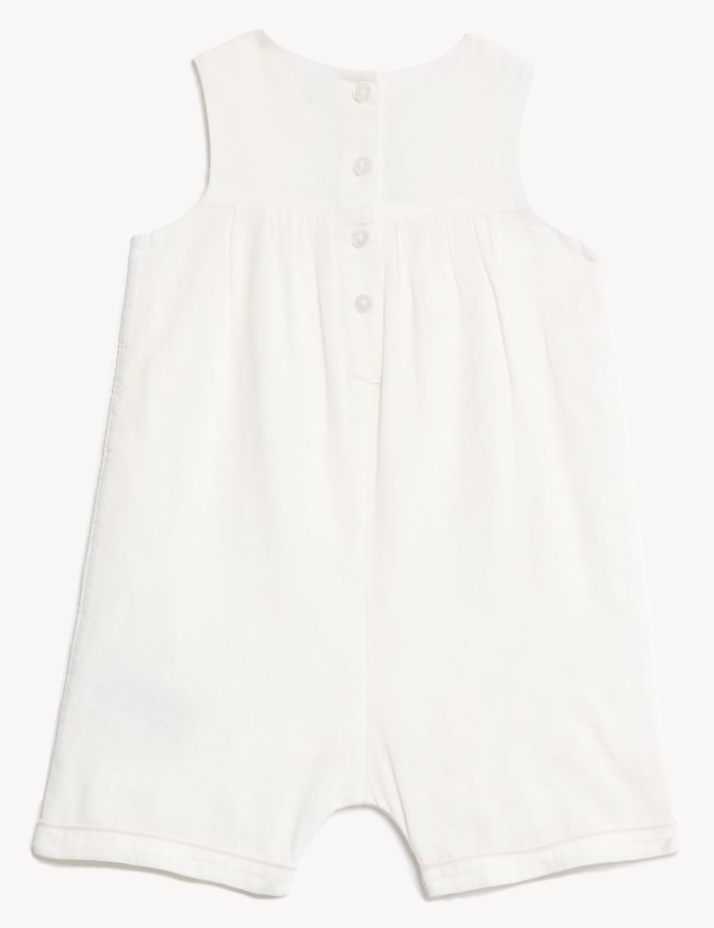 Cotton Rich Embroidered Romper (0-3 Yrs) image 2