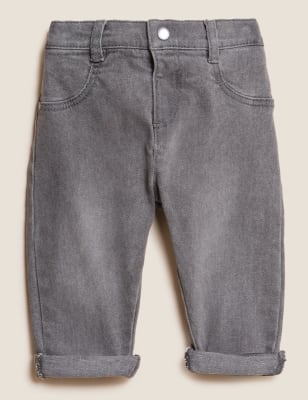 

Boys M&S Collection Cotton Rich Jeans (0-3 Yrs) - Mid Grey, Mid Grey