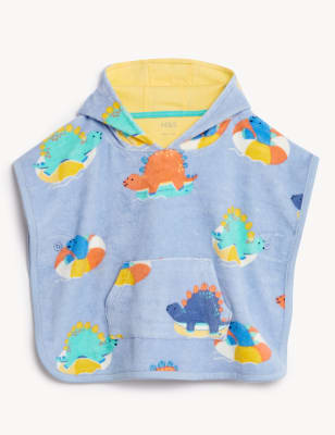 

Boys M&S Collection Cotton Rich Dinosaur Poncho (0-3 Yrs) - Blue Mix, Blue Mix